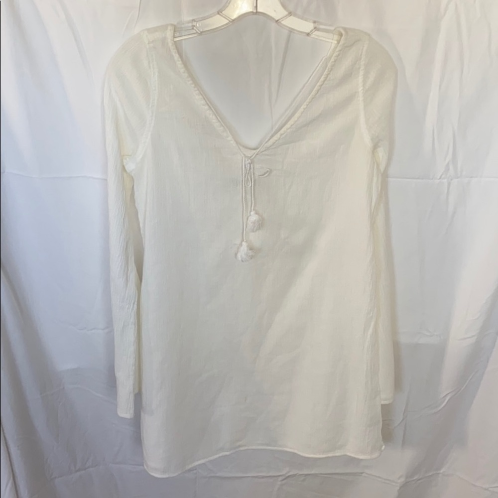 NWT J Crew XS sheer cover-up top